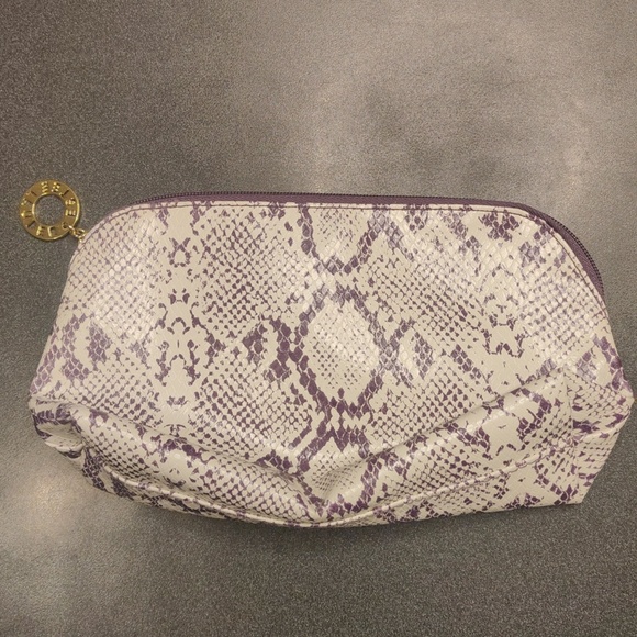 Estee Lauder Handbags - ESTEE LAUDER Purple Snakeskin Pattern Make-up / Cosmetics / Travel Case / Clutch